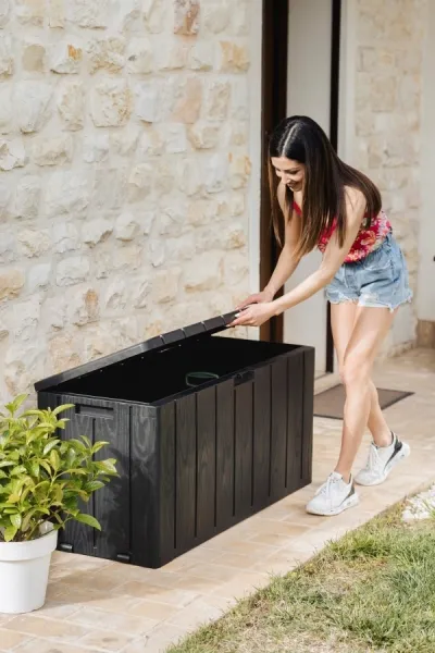 TOOMAX BRAVO záhradný plastový úložný box 270 L - grafit
