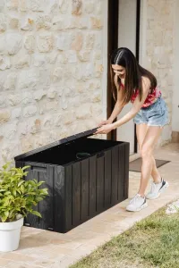 TOOMAX BRAVO záhradný plastový úložný box 270 L - grafit