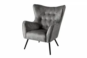 Kreslo ušiak AMYKLAS Dekorhome Krémová