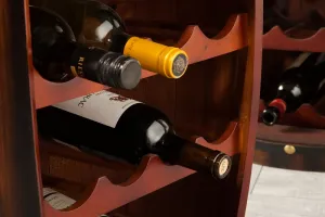 Stojan na víno OFION Dekorhome Biela