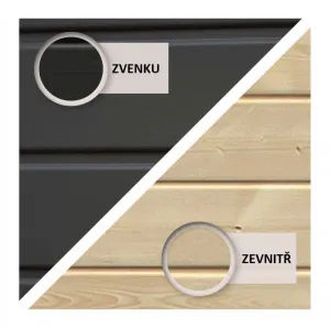 Drevený záhradný domček AMBERG 2 Lanitplast