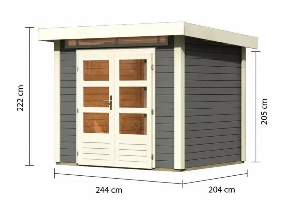 Drevený záhradný domček KANDERN 2 Lanitplast