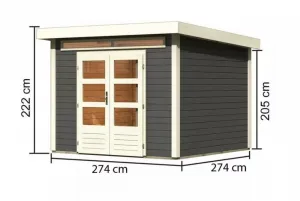 Drevený záhradný domček KANDERN 6 Lanitplast