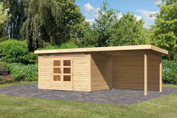 Drevený záhradný domček KANDERN 7 s prístavkom 320 Lanitplast