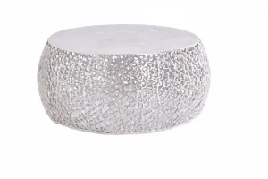 Konferenčný stolík ESUS 75 cm Dekorhome Strieborná