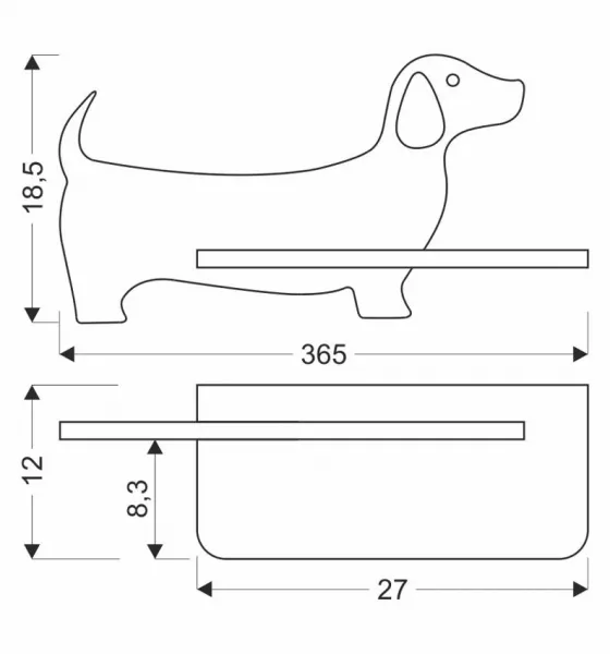 Detská lampička DOG LED Candellux