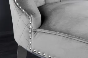 Chesterfield barová stolička FRIXON Dekorhome Modrá
