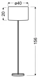 Stojacia lampa TIMBER Candellux