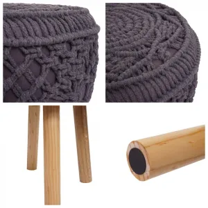 Macramé taburet