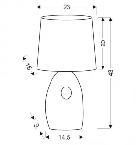 Stolová lampa HIERRO Candellux
