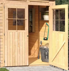 Drevený záhradný domček GLUCKSBURG 2 Lanitplast
