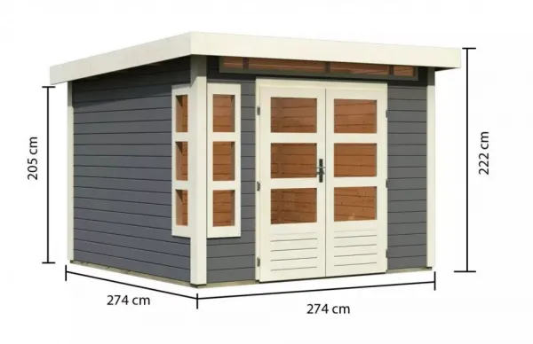 Drevený záhradný domček KASTORF 6 Lanitplast