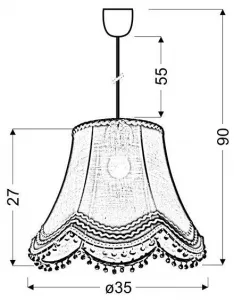 Závesná lampa ARLEKIN 1xE27 Candellux