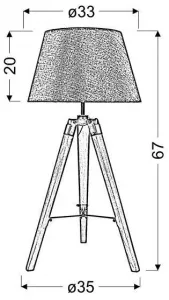 Stolová lampa LUGANO Candellux
