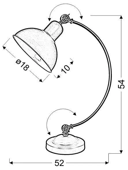 Stolová lampa OLD Candellux