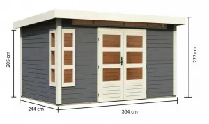 Drevený záhradný domček KASTORF 7 Lanitplast