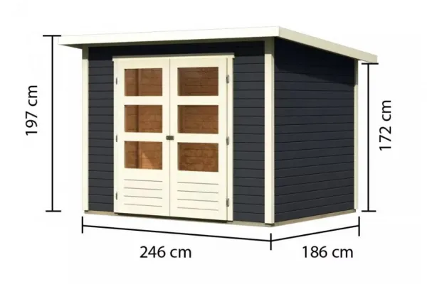 Drevený záhradný domček STOCKACH 3 Lanitplast