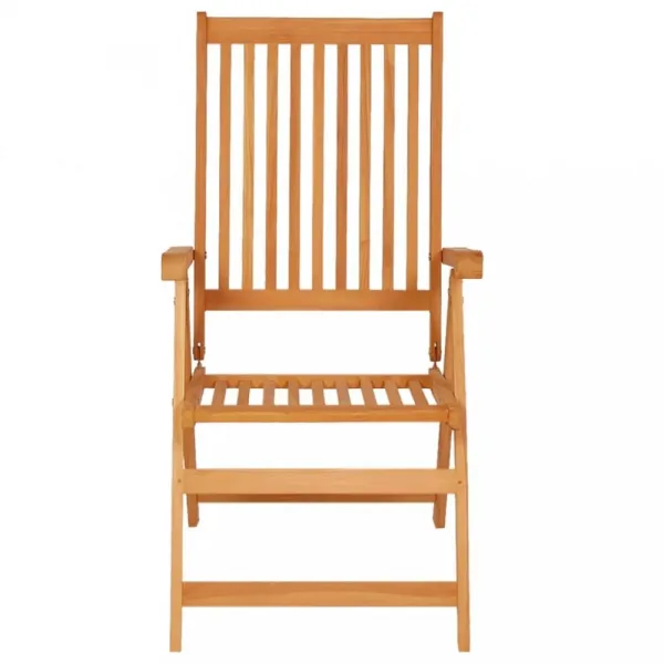 Záhradná stolička 2 ks teak / látka Dekorhome Černá
