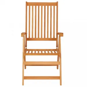 Záhradná stolička 2 ks teak / látka Dekorhome Černá