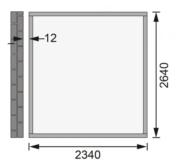 Drevený záhradný domček BOMLITZ 238x268 cm Lanitplast