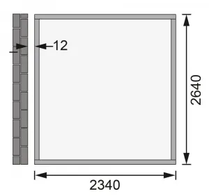 Drevený záhradný domček BOMLITZ 238x268 cm Lanitplast