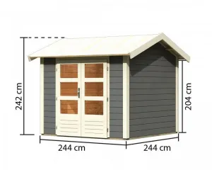 Drevený záhradný domček THERES 3 Lanitplast