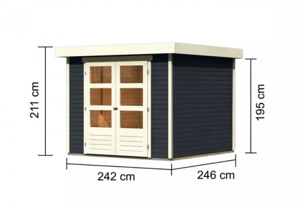 Drevený záhradný domček ASKOLA 3,5 Lanitplast