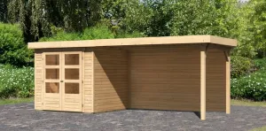 Drevený záhradný domček ASKOLA 2 s prístavkom 280 Lanitplast