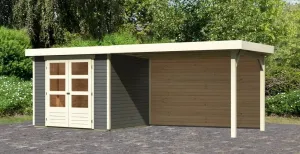 Drevený záhradný domček ASKOLA 3 s prístavkom 280 Lanitplast
