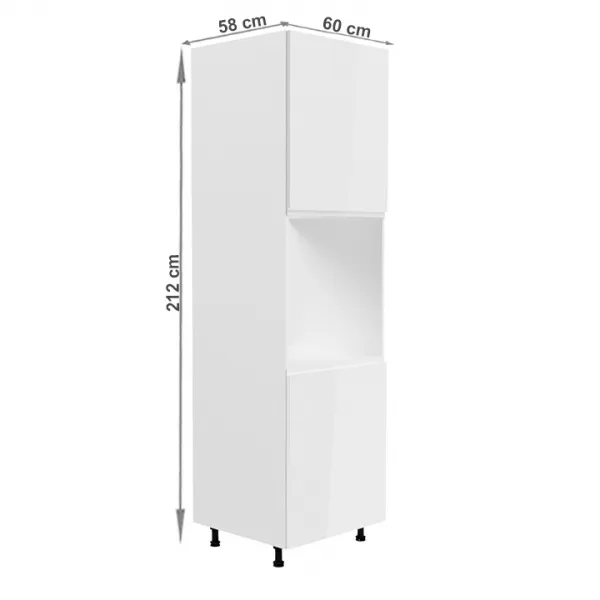 Vysoká skrinka AURORA D60P Tempo Kondela Biela