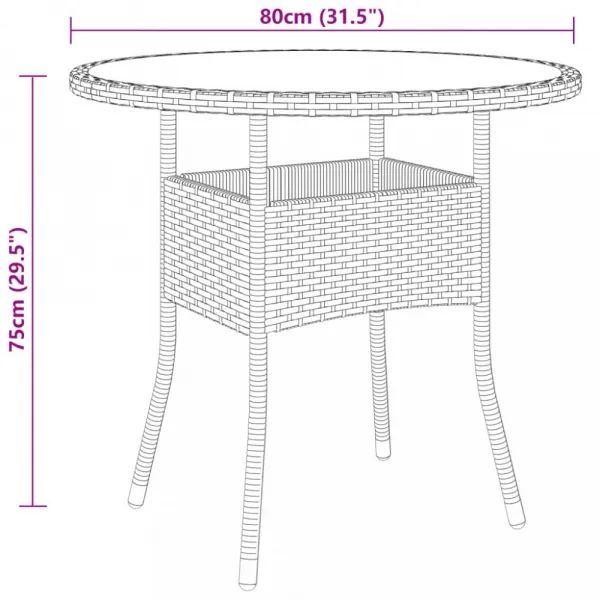 Záhradný bistro set 3 ks Dekorhome