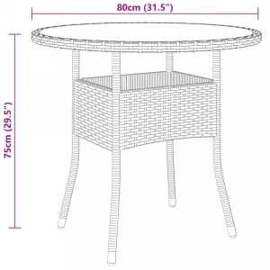 Záhradný bistro set 3 ks Dekorhome
