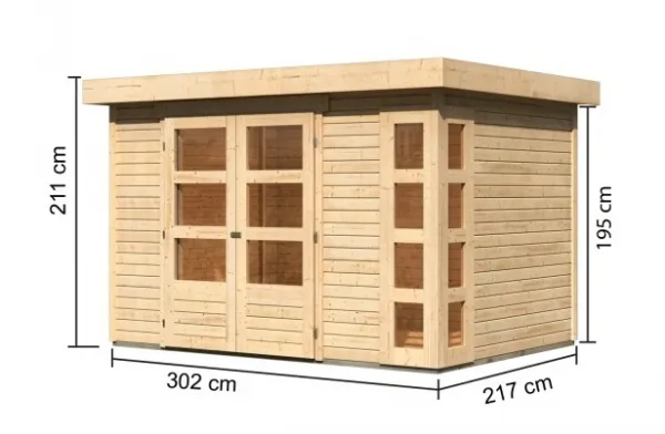 Drevený záhradný domček KERKO 4 Lanitplast