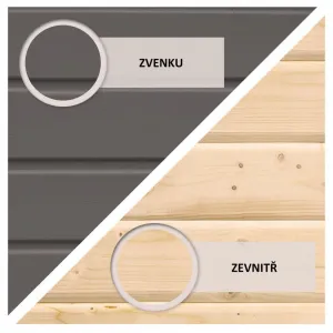Drevený záhradný domček KERKO 6 s prístavkom 240 Lanitplast