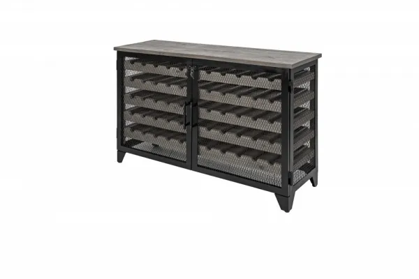 LuxD Vitrína na víno Winebar 127 cm prírodná - borovica