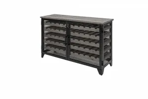 LuxD Vitrína na víno Winebar 127 cm prírodná - borovica