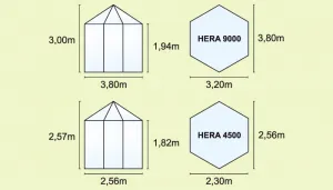 Záhradný pavilón HERA 4500 Lanitplast