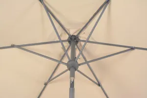 Náklápací slnečník ø 300 cm Rojaplast Zelená