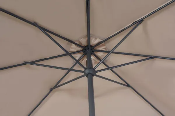 Slunečník ø 400 cm Rojaplast Sivá