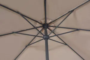 Slunečník ø 400 cm Rojaplast Sivá