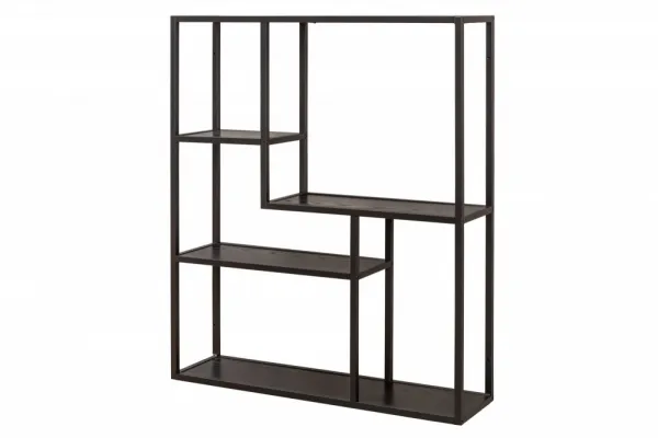 Nástenný regál ATALANTA 90 cm Dekorhome Čierna