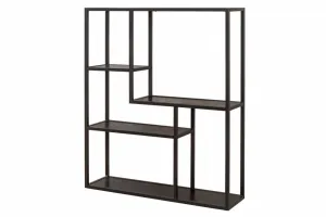 Nástenný regál ATALANTA 90 cm Dekorhome Čierna