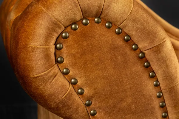 Chesterfield leňoška ZETHOS Dekorhome Sivá