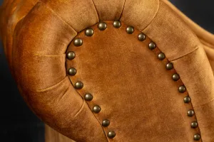 Chesterfield leňoška ZETHOS Dekorhome Sivá