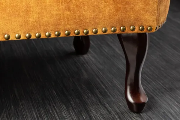 Chesterfield leňoška ZETHOS Dekorhome Sivá