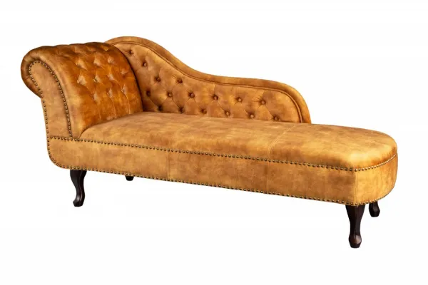 Chesterfield leňoška ZETHOS Dekorhome Sivá