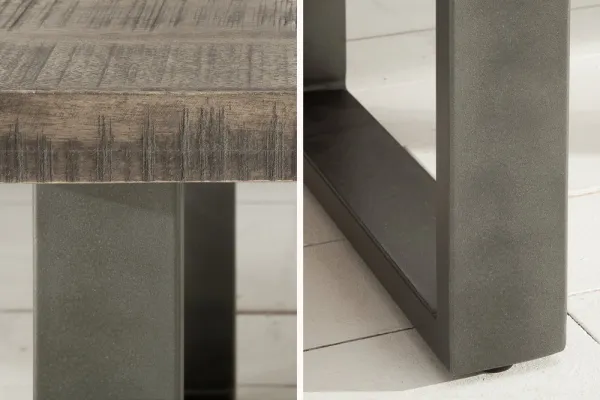 LuxD Konferenčný stolík Thunder II 100 cm mango