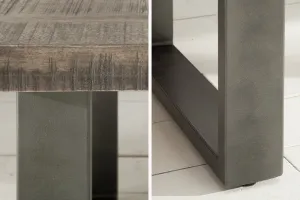 LuxD Konferenčný stolík Thunder II 100 cm mango