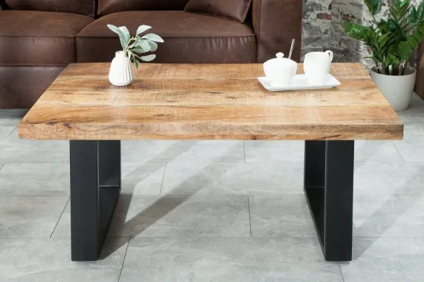 LuxD Konferenčný stolík Thunder II 100 cm mango