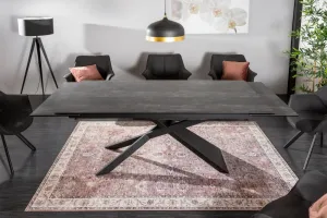 LuxD Rozťahovací keramický stôl Natasha 180-220-260 cm grafit